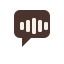 Speech-bubble pause-point icon